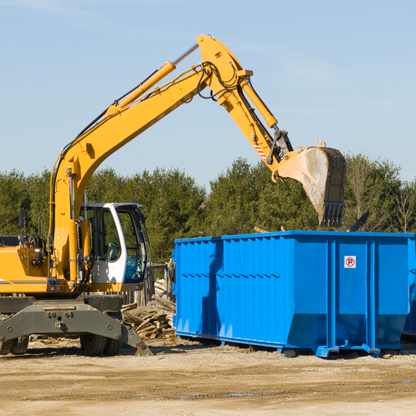 can i choose the location where the residential dumpster will be placed in Pella Wisconsin